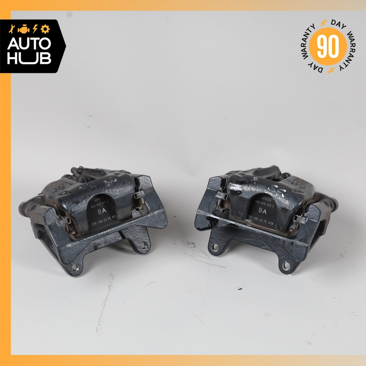 12-18 Audi C7 S6 A6 A7 Rear Brake Caliper Calipers Set w/Actuator OEM 58k - photo 2