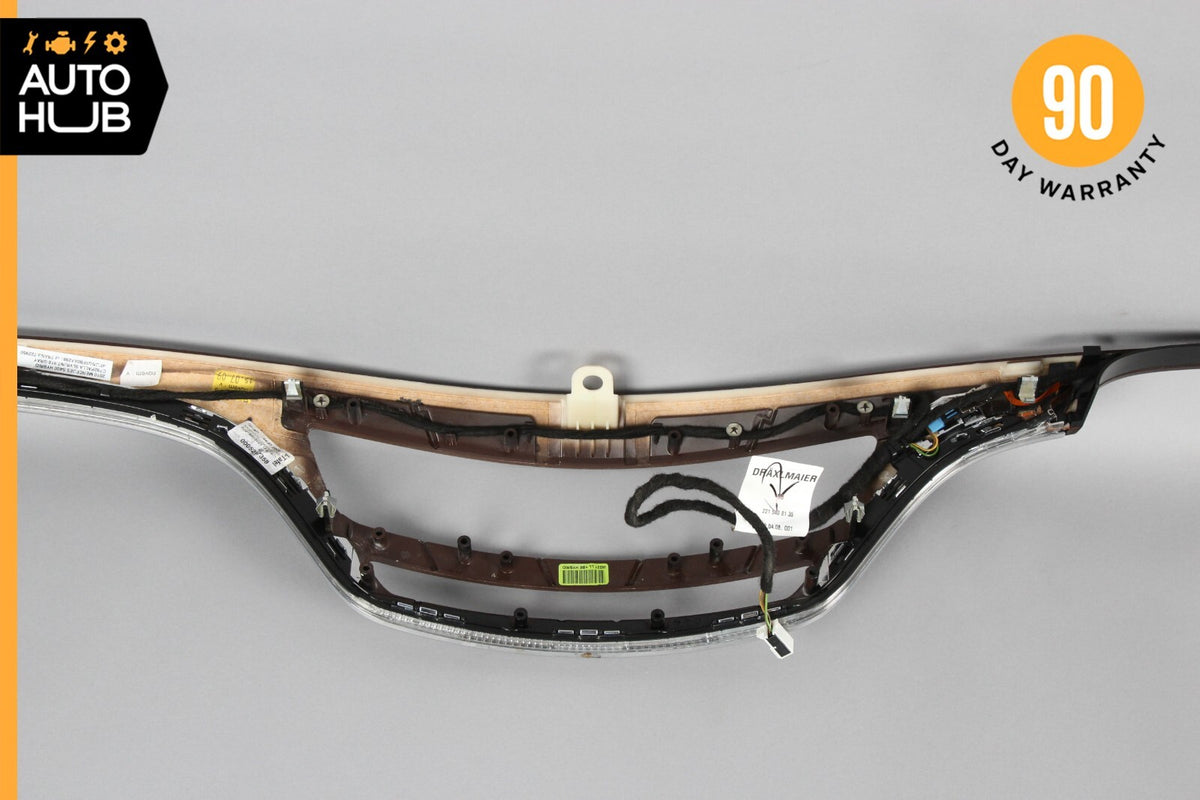 10-13 Mercedes W221 S400 Hybrid Center Dashboard Dash Trim Molding Wood OEM - photo 9