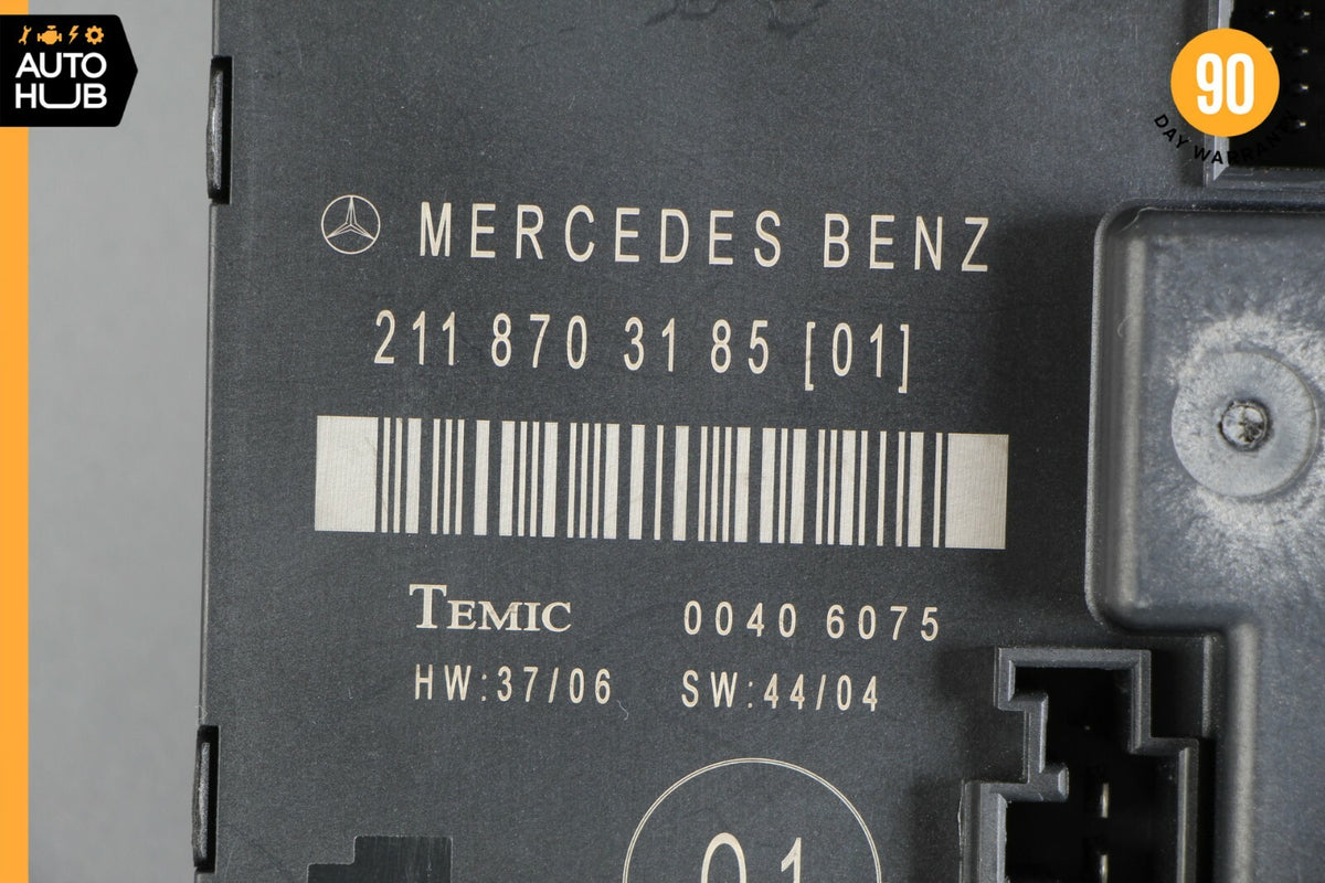 03-09 Mercedes W211 E350 E500 E550 Rear Left Driver Door Control Module OEM - photo 11