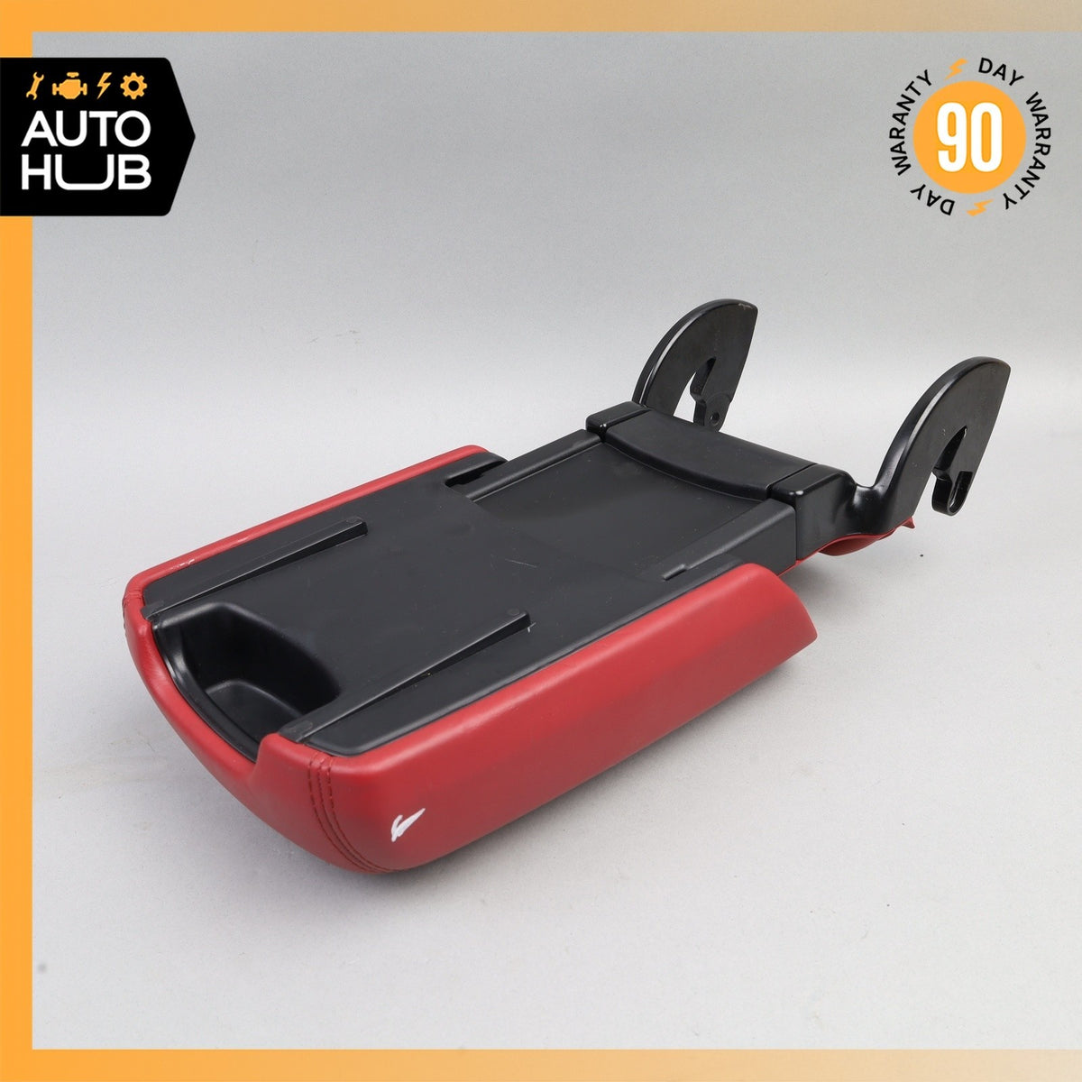 15-18 Porsche Macan 95B Center Console Arm Rest Armrest Cover Red OEM - photo 7