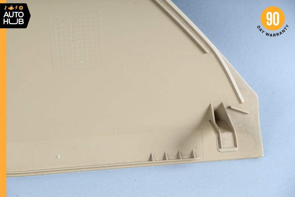 06-09 Mercedes W211 E350 E500 Right Side Dashboard Trim Cover Panel Beige OEM - photo 9