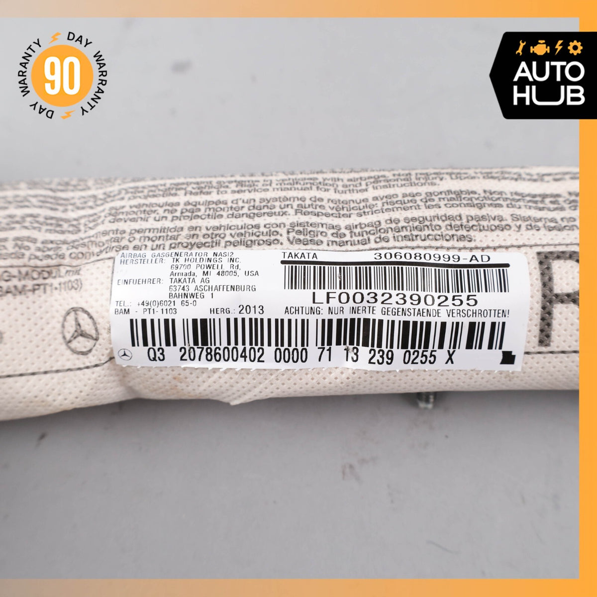 Mercedes W207 E350 E550 C250 Front Right Side Seat Airbag Air Bag OEM - photo 9