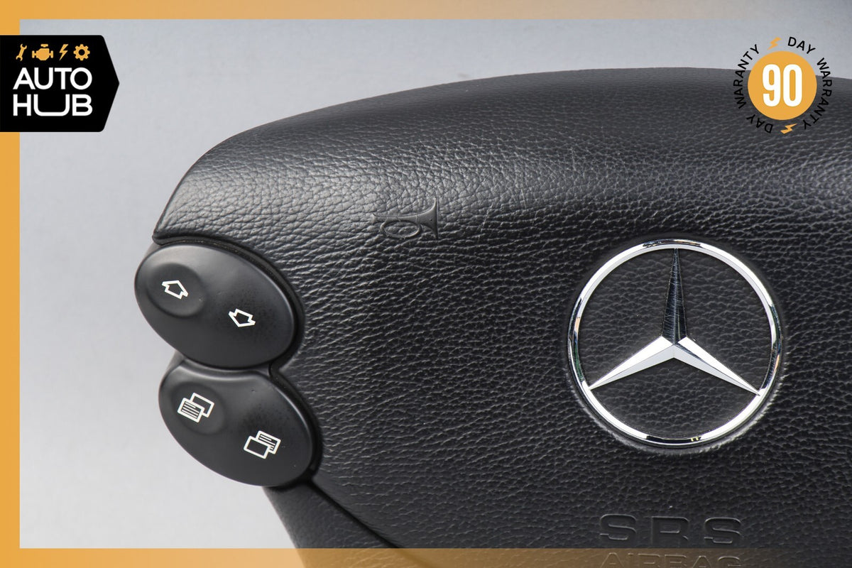 Mercedes R230 SL500 SL55 AMG CLK500 E350 Steering Wheel Airbag Air Bag Black OEM - photo 2