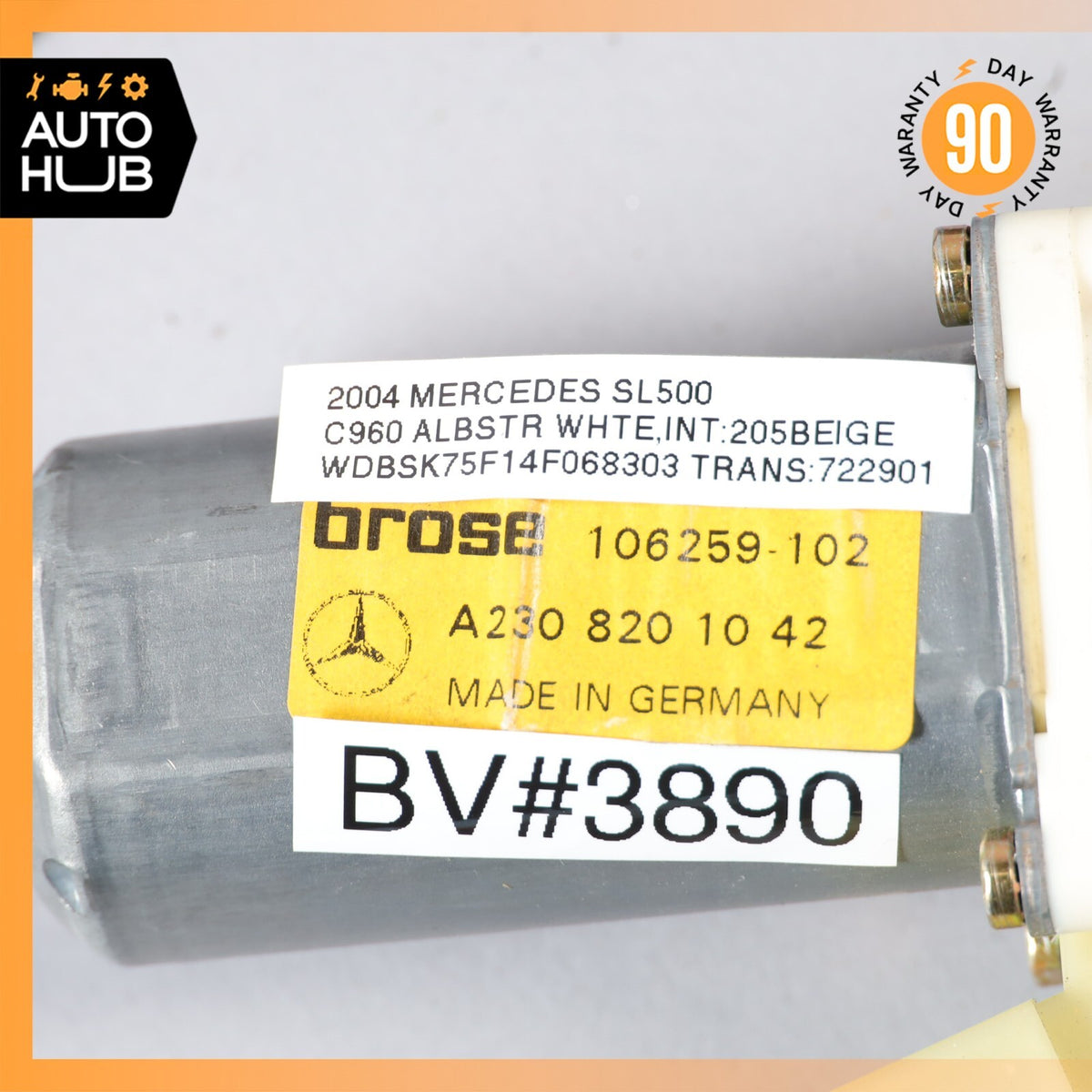 Mercedes R230 SL500 SL55 AMG Front Right Side Door Window Regulator Motor OEM - photo 12