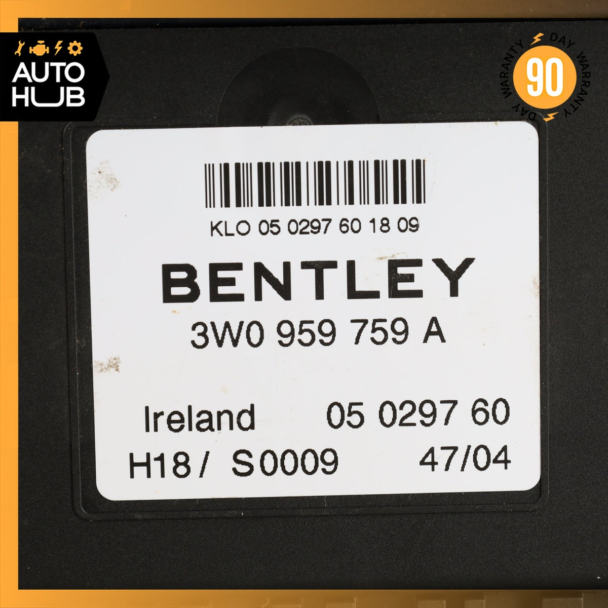 03-11 Bentley Continental GT Front Right Passenger Side Seat Control Module OEM - photo 9