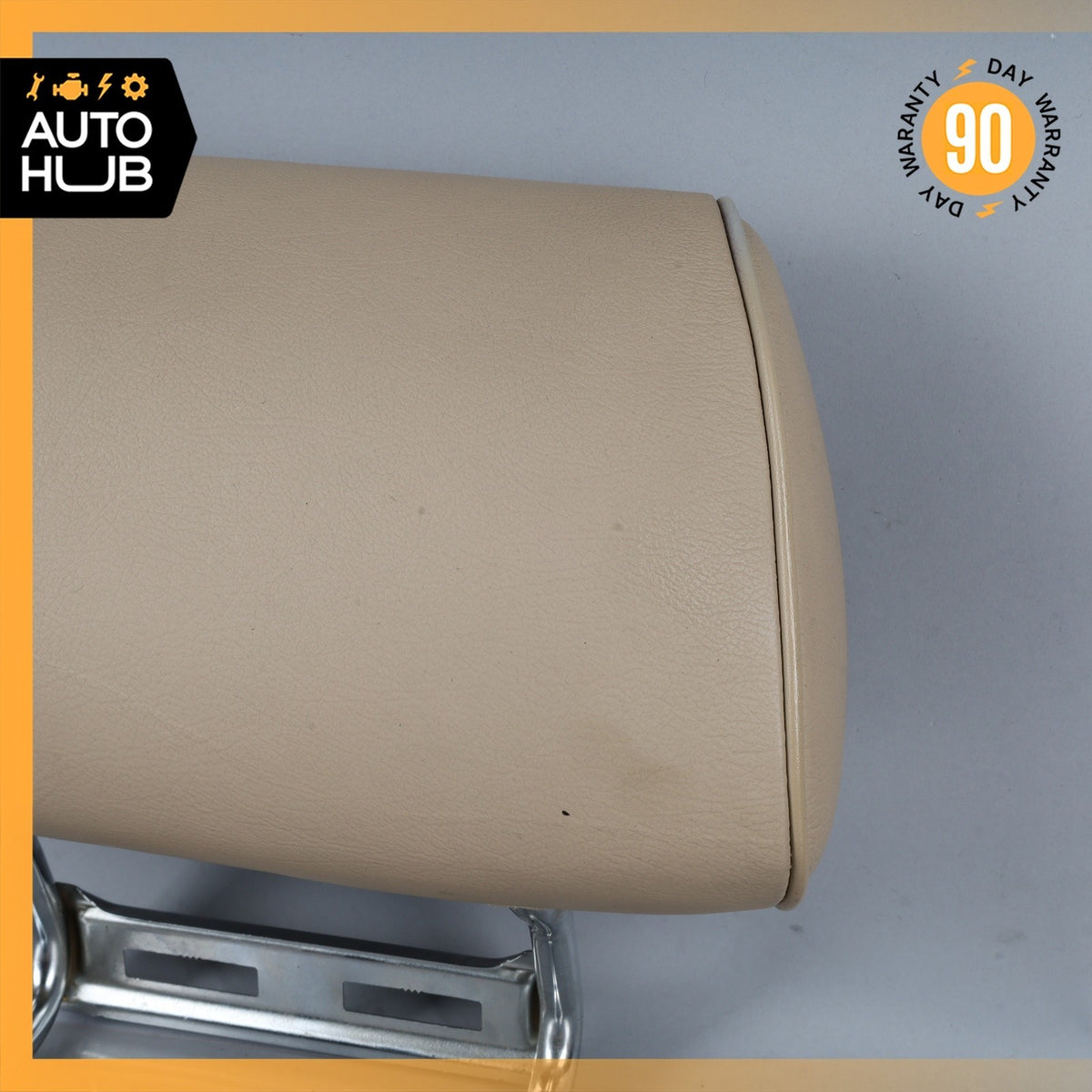 92-99 Mercedes W140 S320 Rear Left or Right Seat Headrest Beige 1409702450 OEM - photo 3