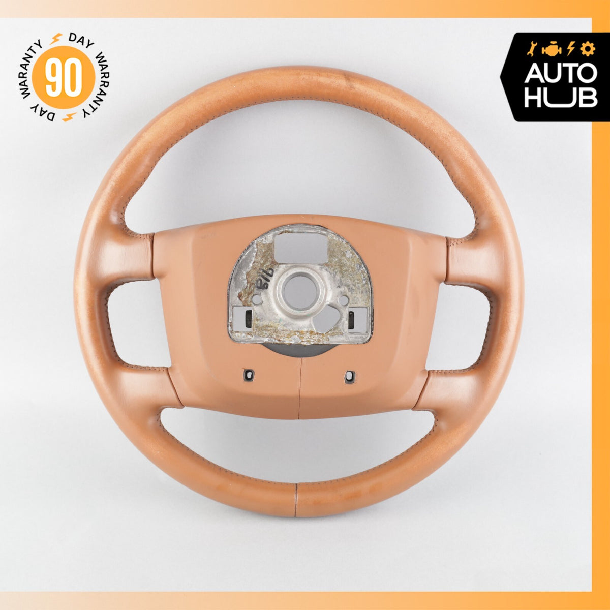 03-10 Bentley Continental Flying Spur GT GTC Driver Steering Wheel Brown OEM 58k - photo 8