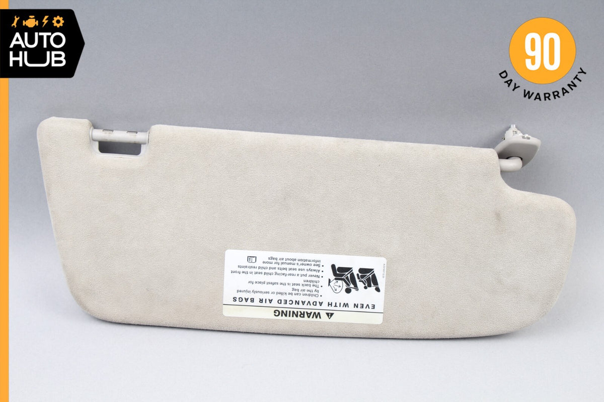 Mercedes W221 S600 CL550 Left Side Sun Visor Shade Sunvisor Gray Suede OEM - photo 7