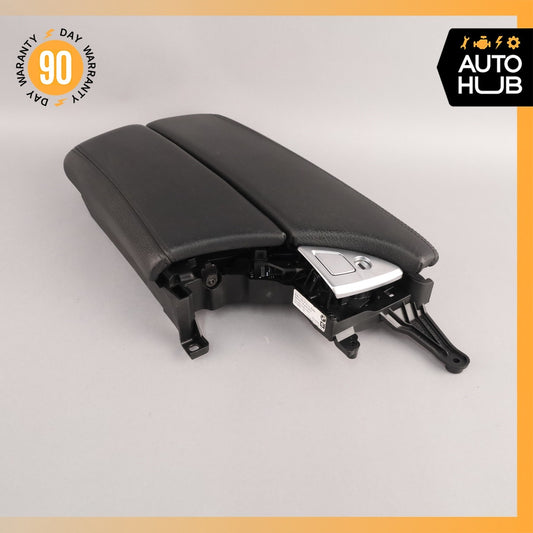 BMW F10 528i 535i Front Center Console Arm Rest Lid Black 51169216865 OEM - photo 1