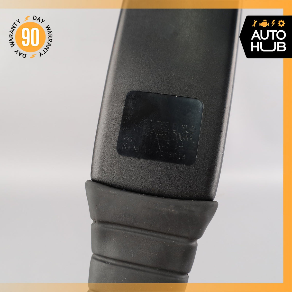11-18 Porsche Cayenne 958 Front Right Seat Belt Buckle Black 7P0857756E OEM - photo 8