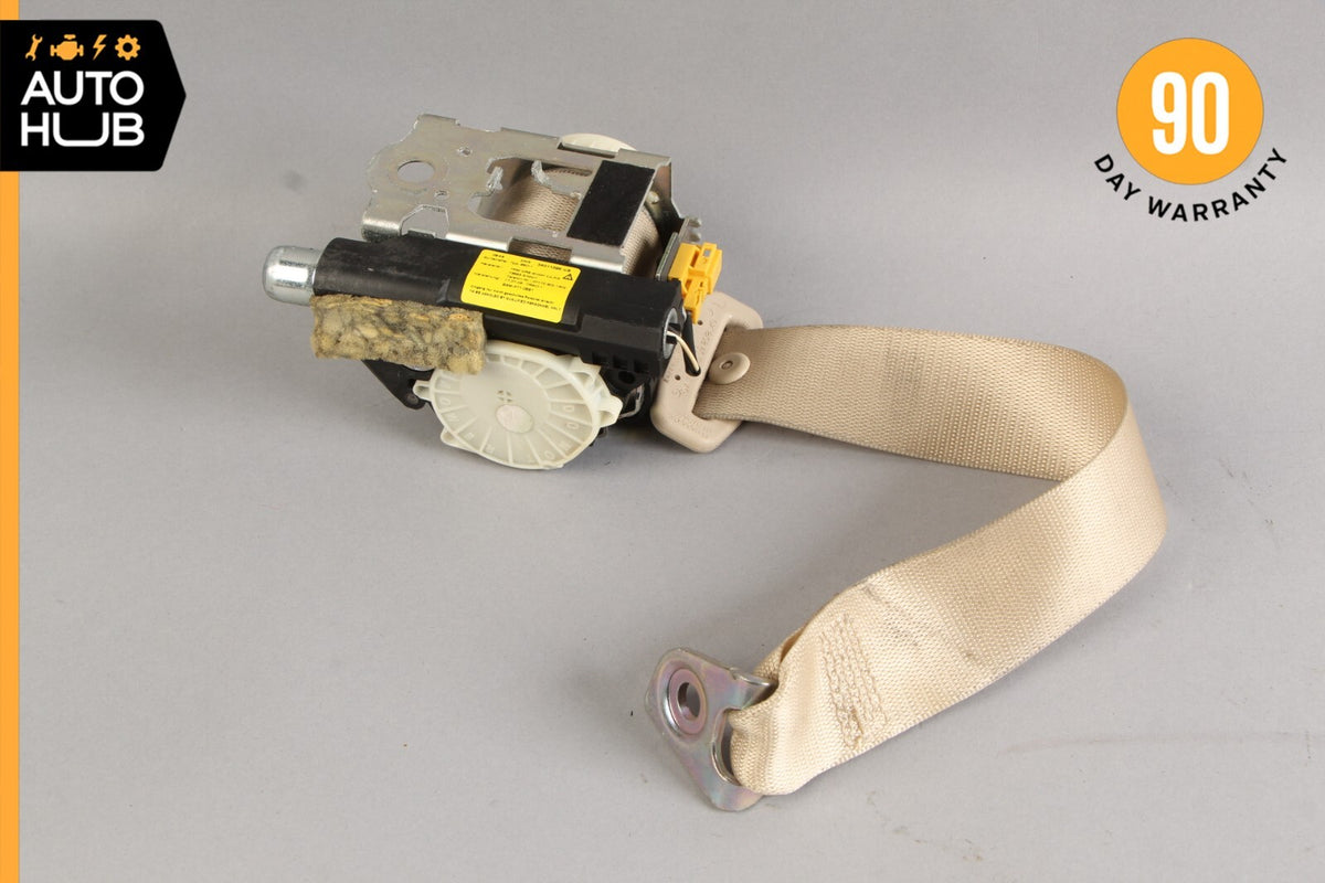 07-10 Mercedes W216 CL550 CL600 CL63 Rear Left Driver Side Seat Belt Beige OEM - photo 8