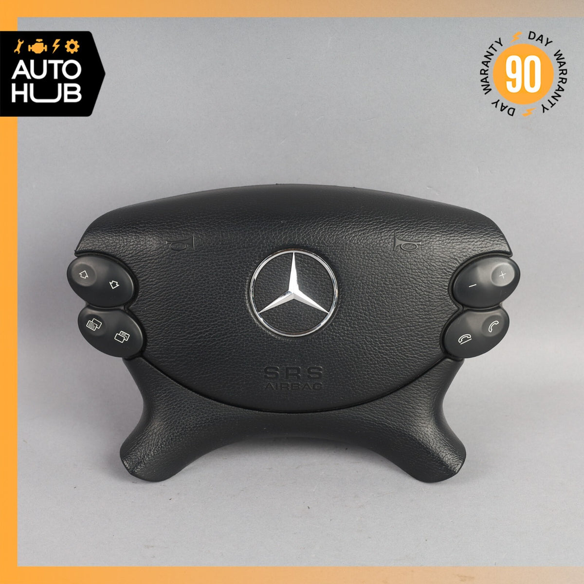 Mercedes R230 SL500 SL55 AMG CLK500 E350 Steering Wheel Airbag Air Bag Black OEM - photo 1