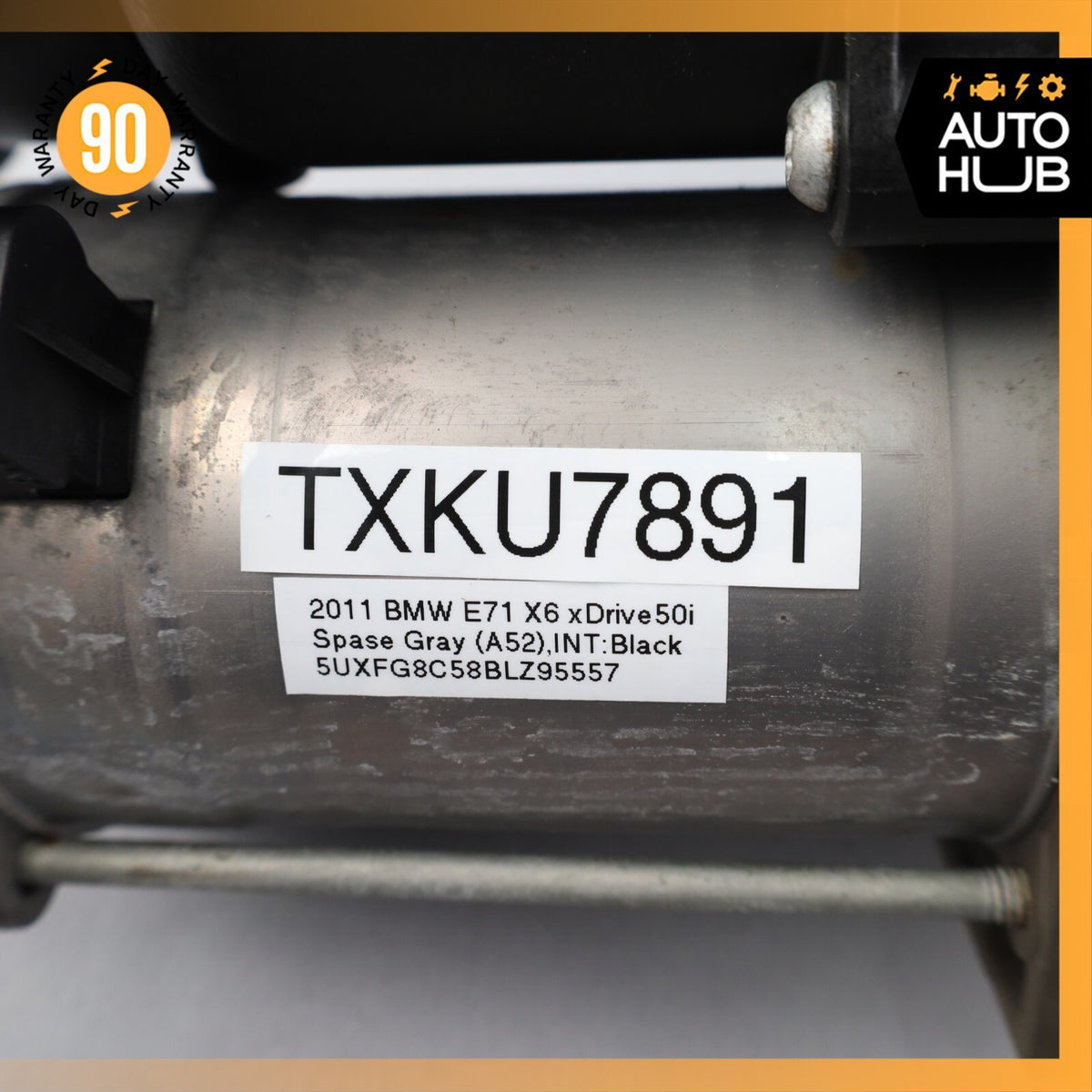 07-14 BMW E71 X6 xDrive50i X5 Airmatic Air Suspension Compressor Pump OEM - photo 13