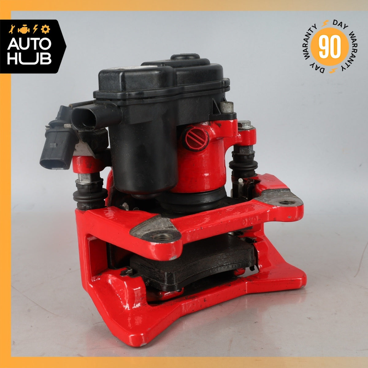 15-25 Porsche Macan 95B Rear Brake Calipers Left & Right Set w/ Actuator Red OEM - photo 7
