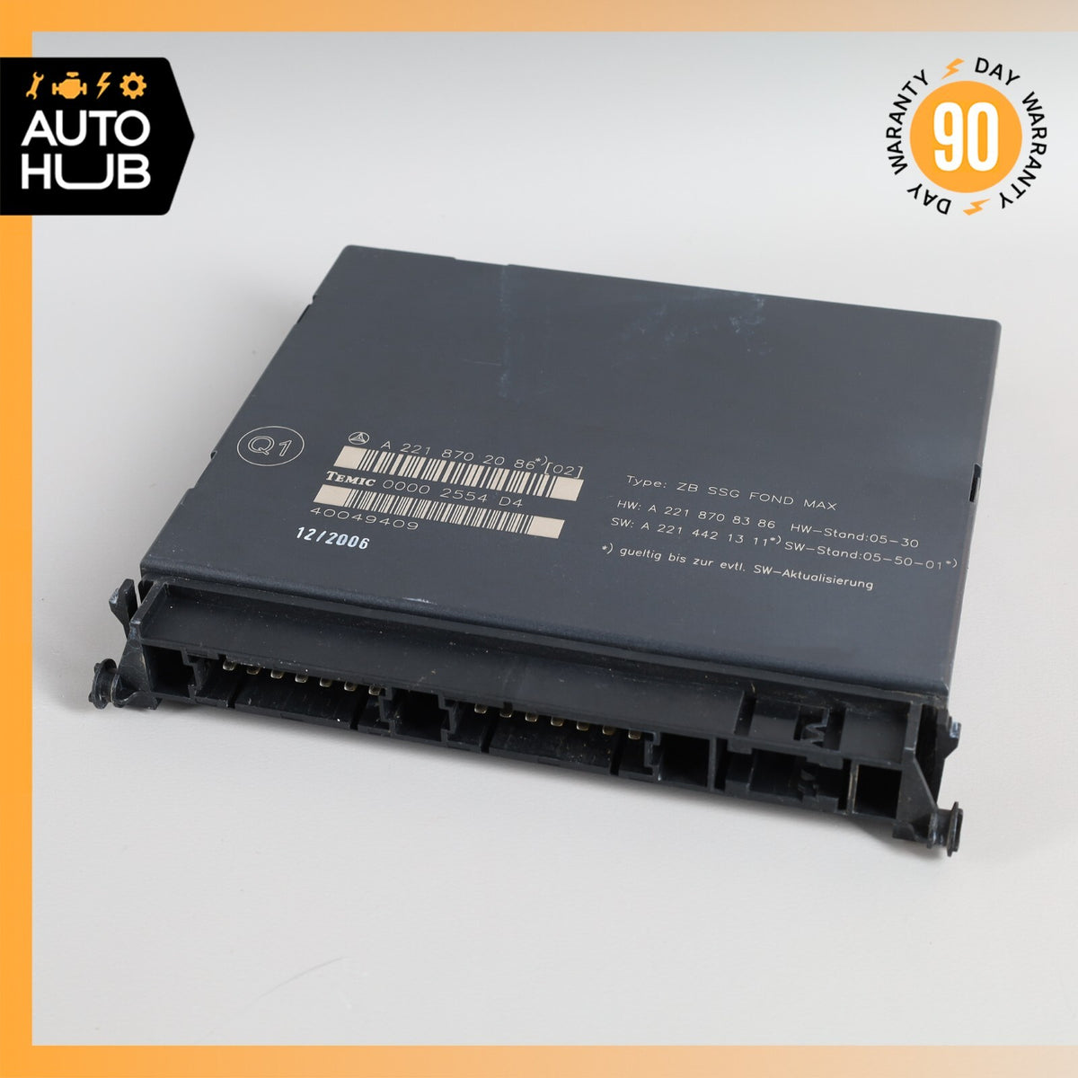 07-09 Mercedes W221 S600 S63 S450 Individual Rear Seats Control Unit Module OEM - photo 1