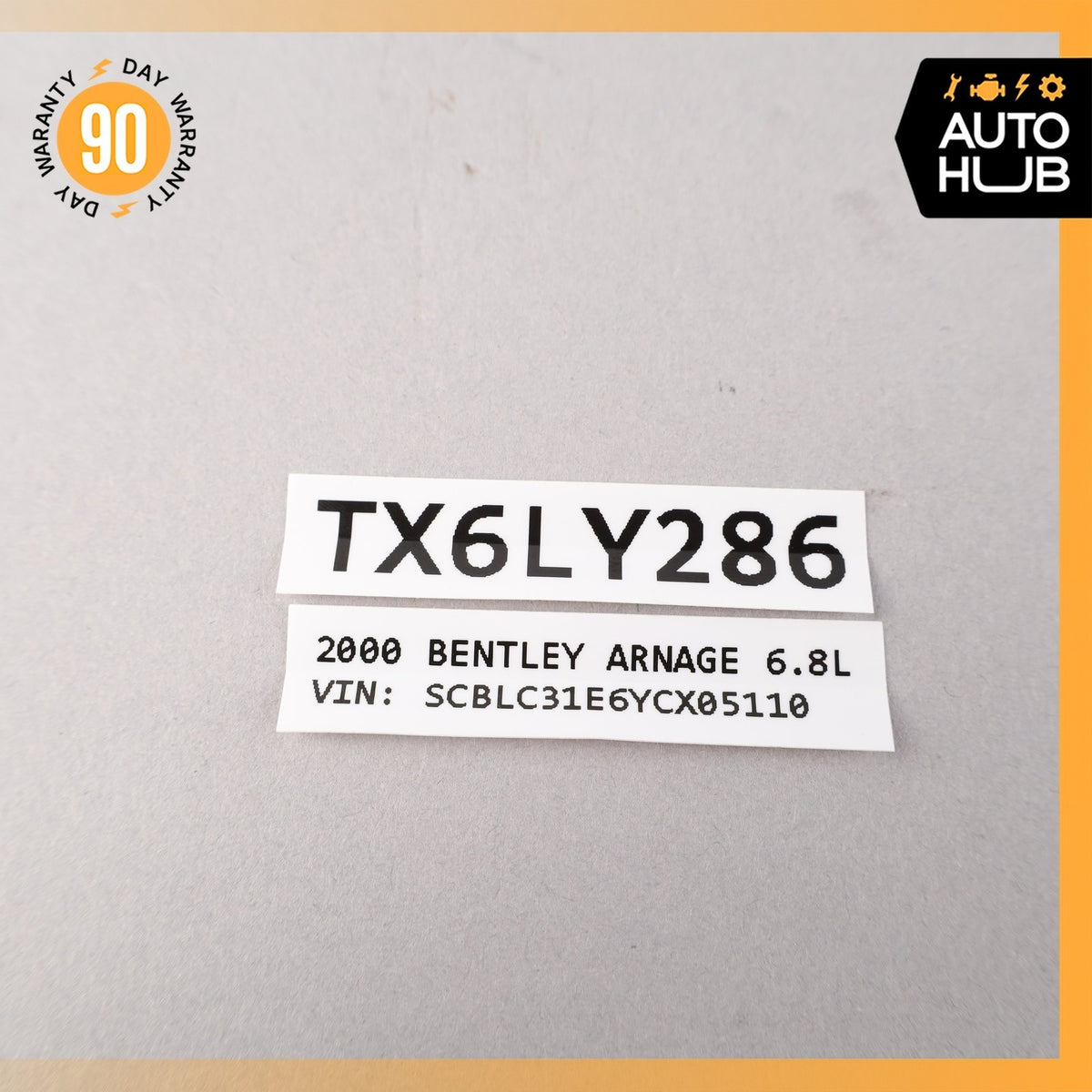 Bentley Arnage Rear Center Console Air AC A/C Vent w/Switch OEM 30k - photo 13
