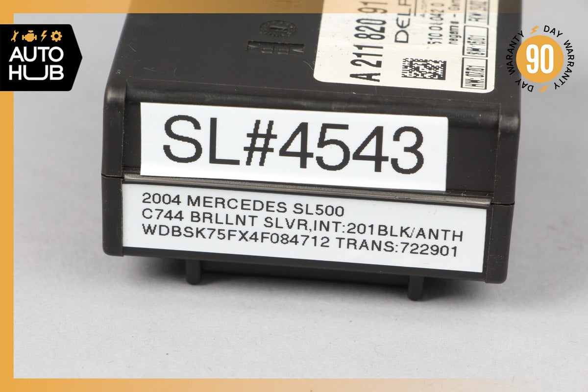 Mercedes R230 SL500 S430 E320 Anti Theft Alarm Module 2118209126 OEM - photo 7
