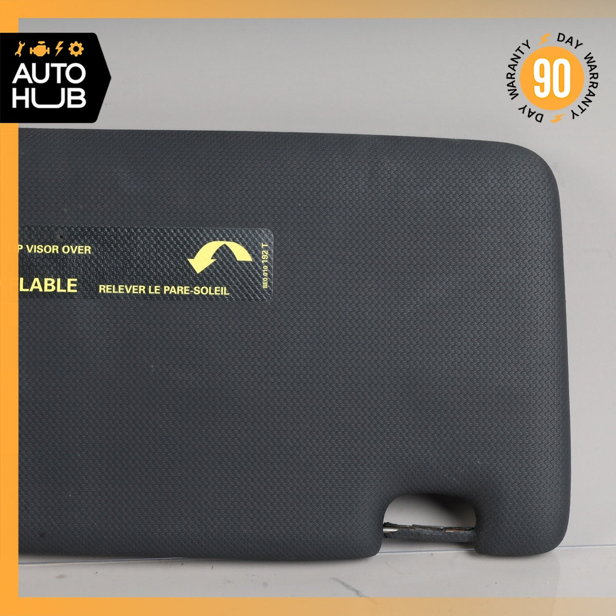 Audi 8J TT Coupe Left Driver Side Sunvisor Sun Visor Black OEM - photo 3