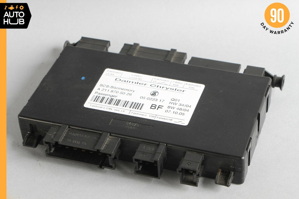 03-11 Mercedes W219 CLS55 E350 Front Right Seat Control Module 2118705026 OEM - photo 1