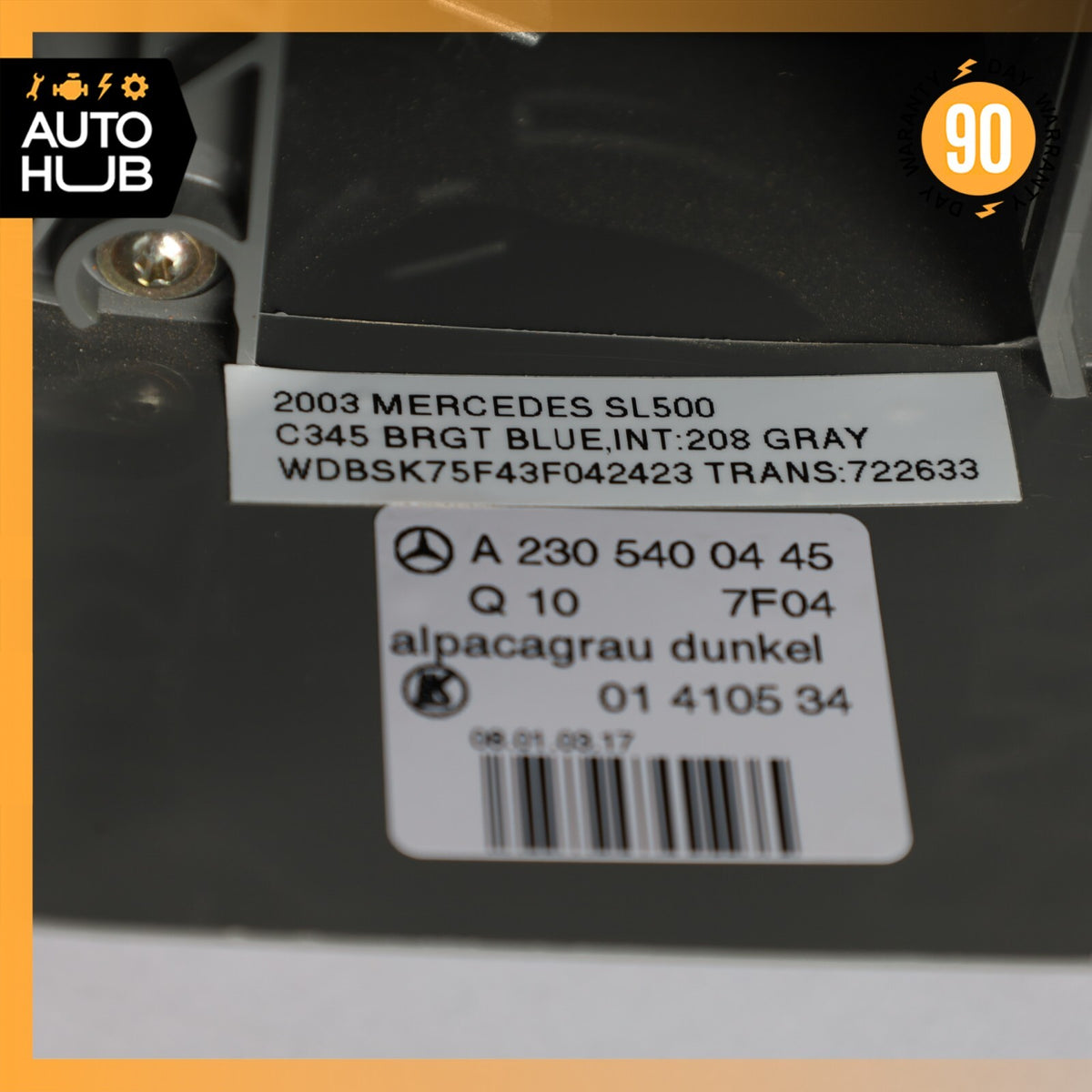 03-06 Mercedes R230 SL500 SL55 AMG Steering Column Switch Clockspring Shroud OEM - photo 11