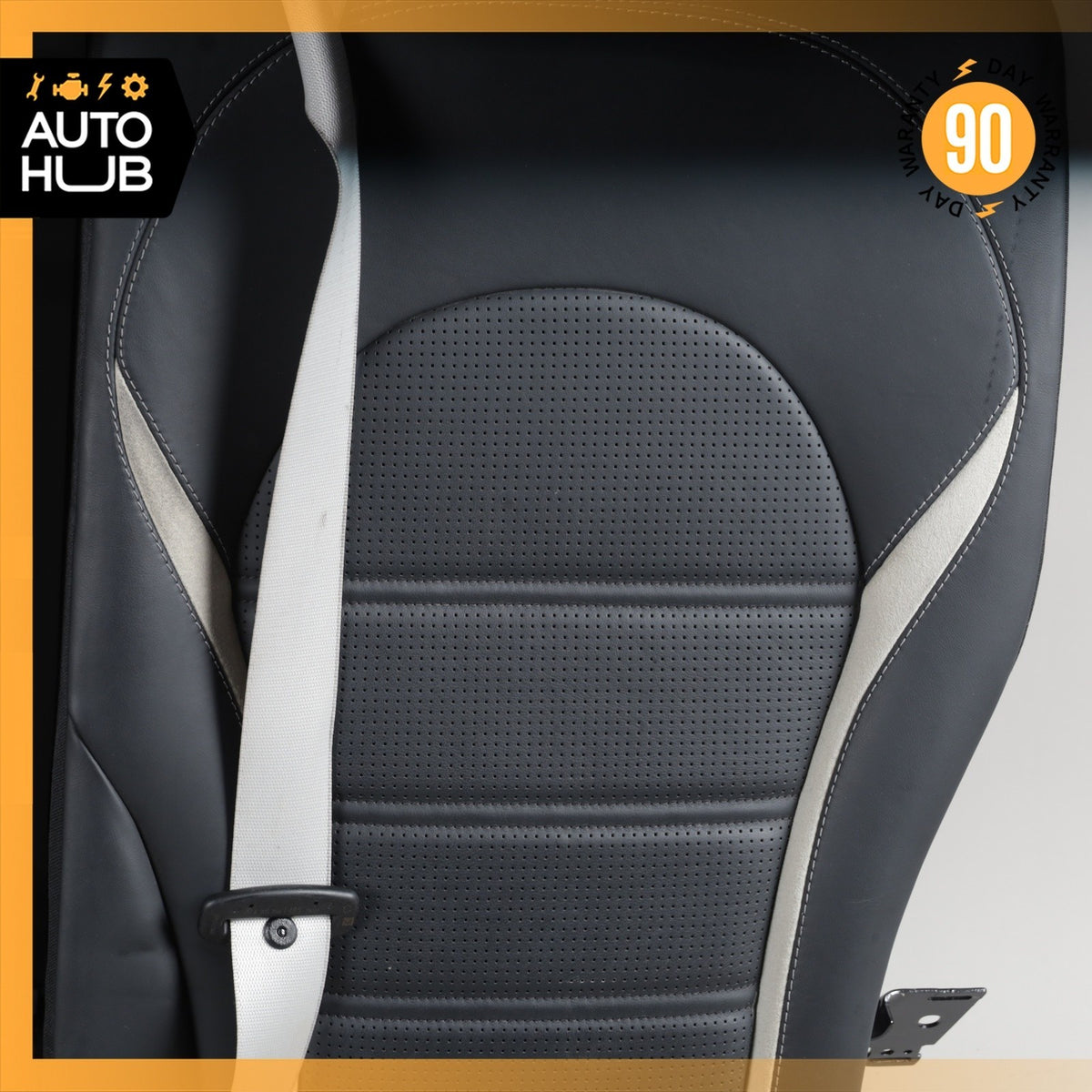15-21 Mercedes W205 C63 AMG Sedan Rear Seat Cushion Upper Top Assembly Nappa OEM - photo 3