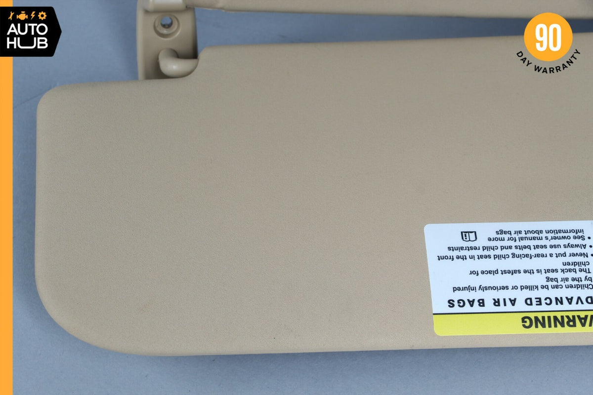 06-12 Mercedes W164 ML63 AMG ML350 ML450 Sun Visor Sunvisor Right Side Beige OEM - photo 3