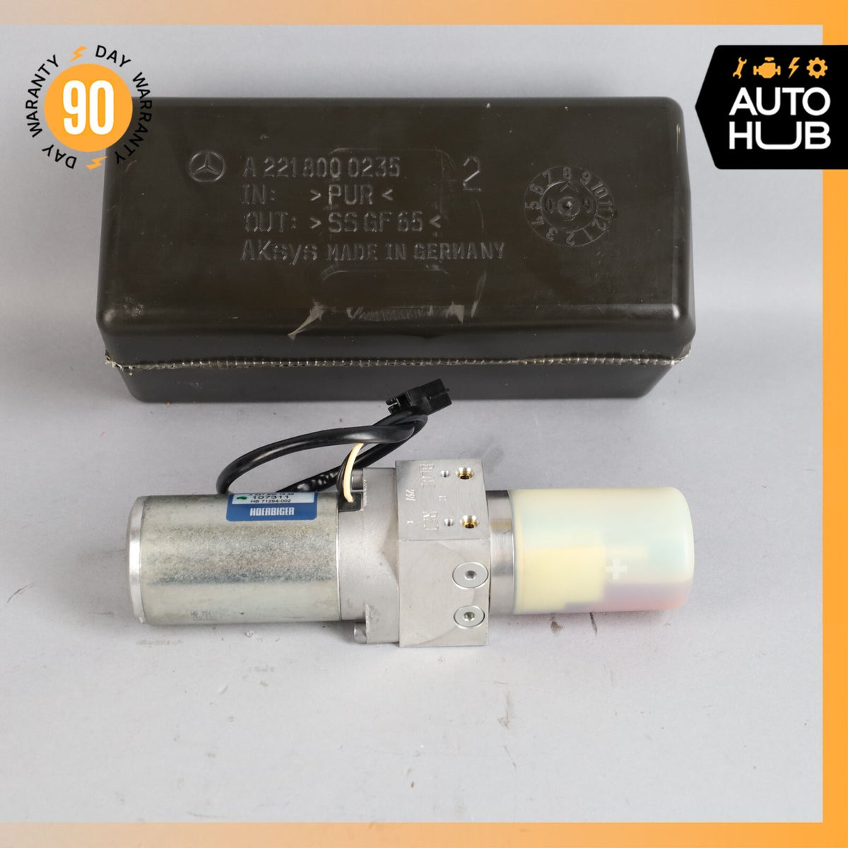 Mercedes W221 S400 Trunk Lid Locking Hydraulic Pull Down Pump w/ Foam Case OEM - photo 3