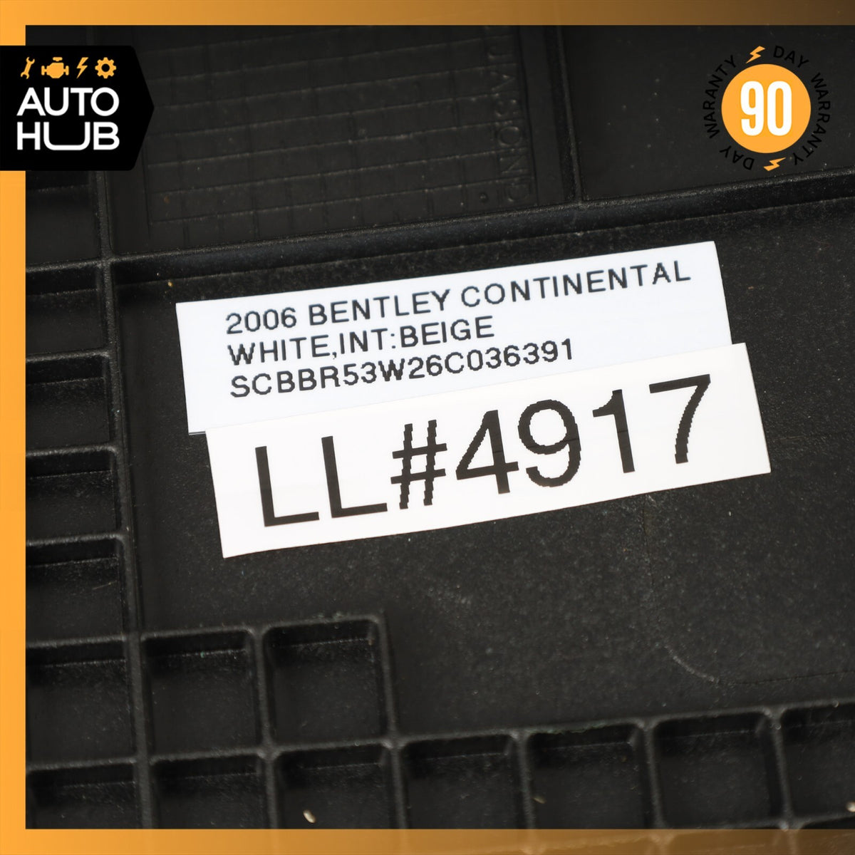 06-13 Bentley Continental Flying Spur Front Left Side Seat Back Panel OEM - photo 16
