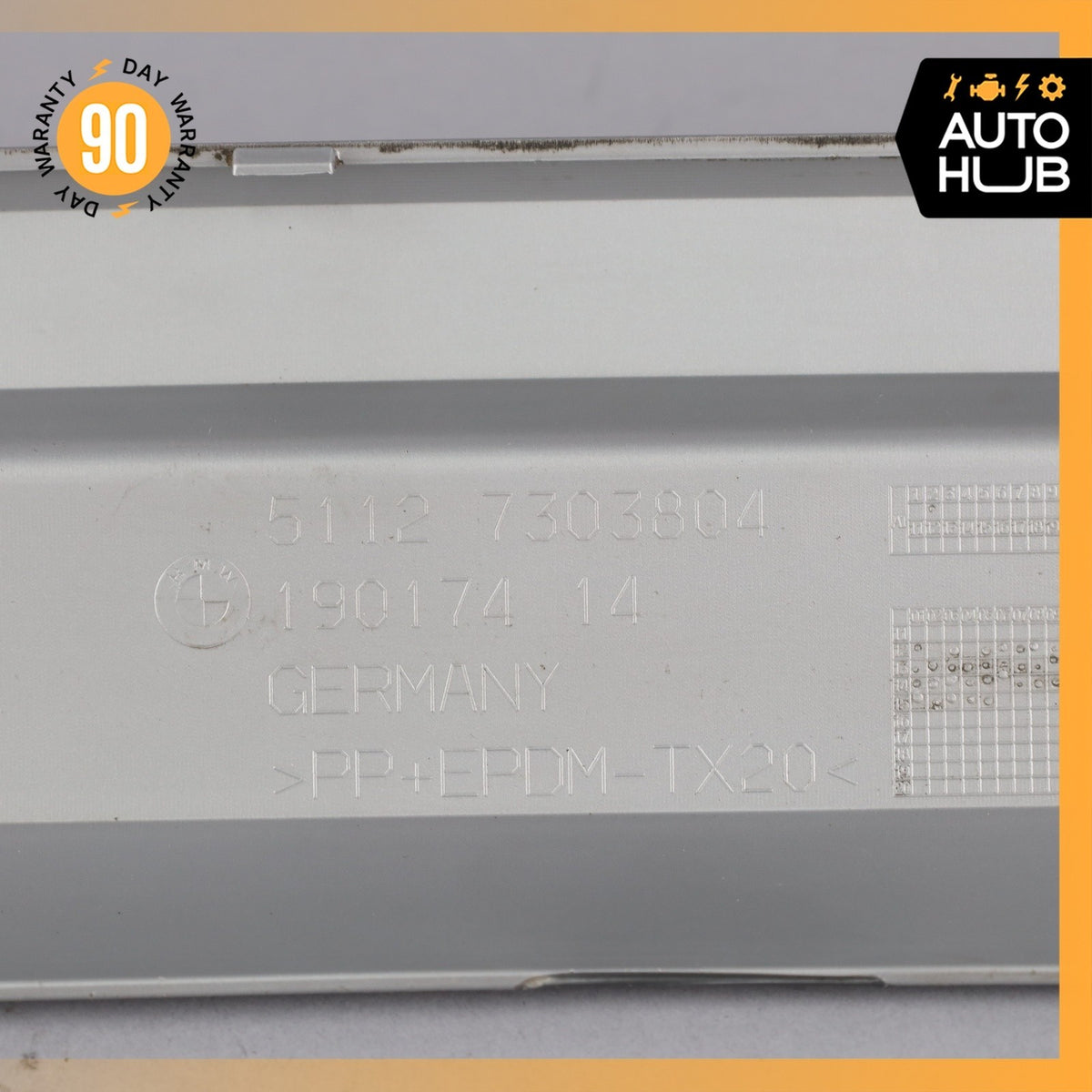 13-15 BMW E84 X1 Rear Bumper Skid Plate Diffuser Cover Panel OEM - photo 19