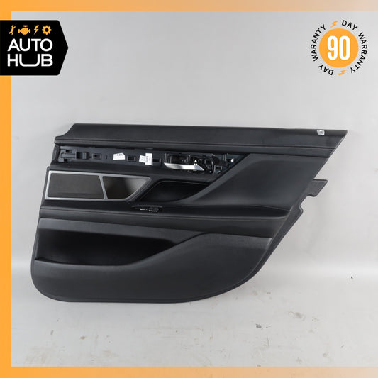 16-22 BMW G12 740Li Rear Right Passenger Door Panel Trim Black 51427448330 OEM - photo 1