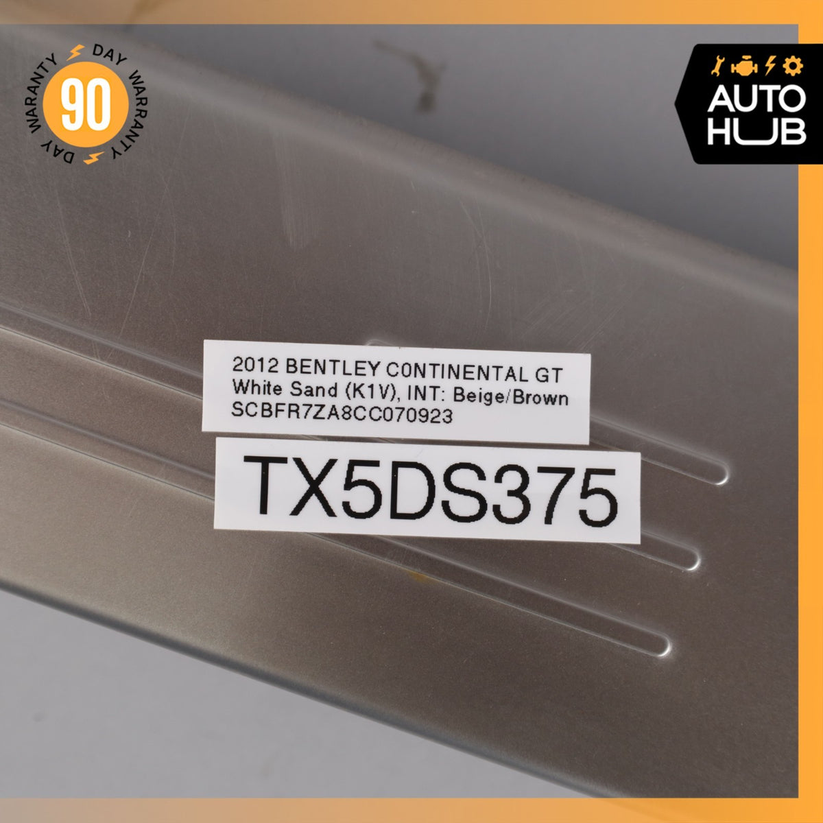 12-18 Bentley Continental GT GTC Left Side Outer Door Step Sill OEM 56k - photo 18