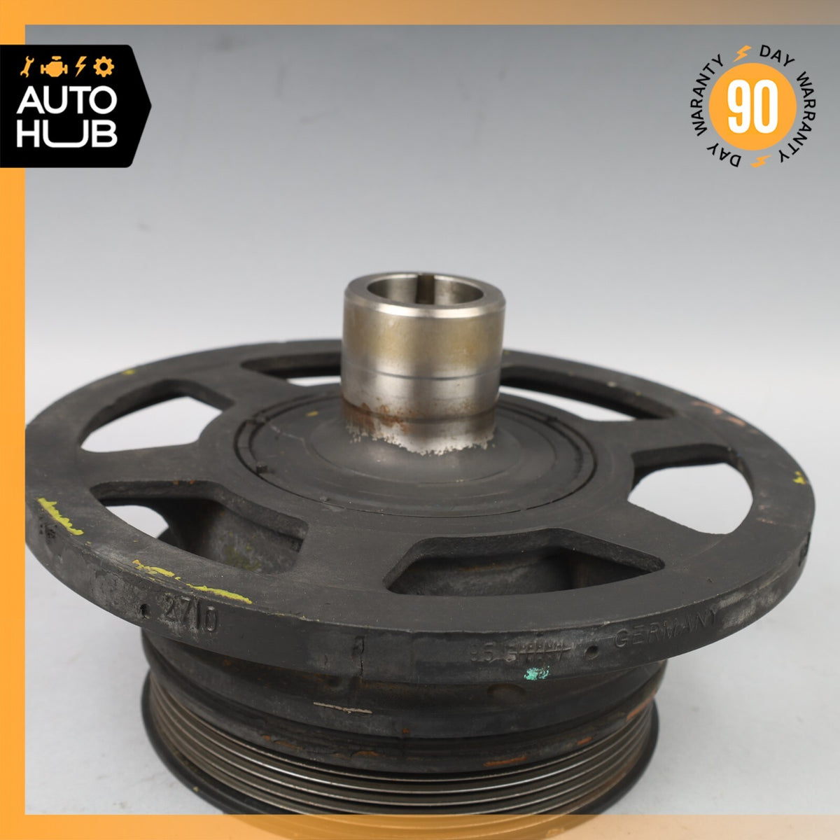 90-99 Mercedes R129 SL500 Engine Motor Crankshaft Pulley Harmonic Balancer OEM - photo 3