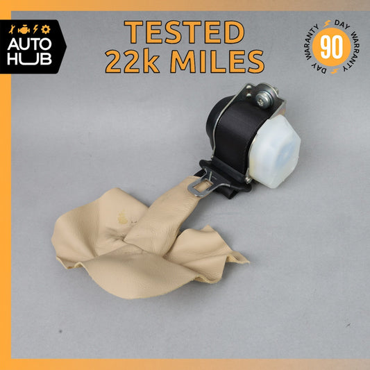 08-18 Aston Martin DB9 Vanquish Rear Side Seat Belt Beige 4G43611B68CFW OEM 22k - photo 1