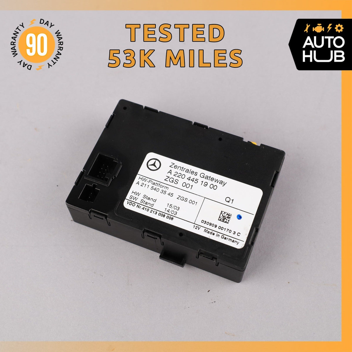 03-11 Mercedes W215 CL600 E550 Central Gateway Control Module 2204451900 OEM - photo 1