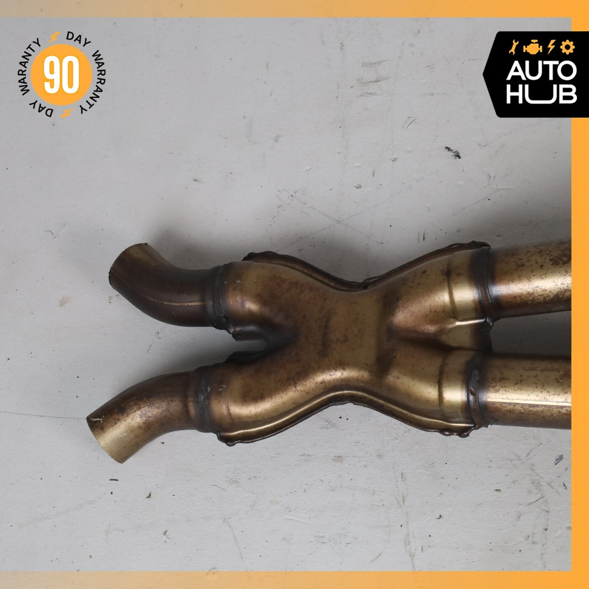 Mercedes R230 SL550 Engine Left & Right Side Exhaust Downpipe Set of 2 OEM 90k - photo 13