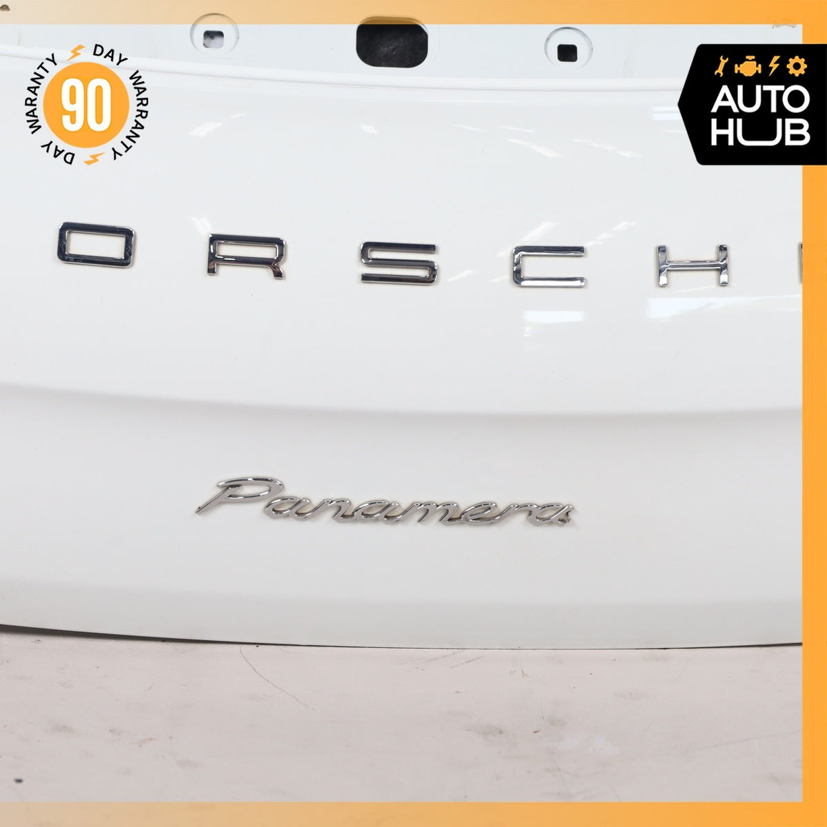 14-16 Porsche Panamera 970 Trunk Lid Liftgate Tailgate Hatch Shell White OEM - photo 9
