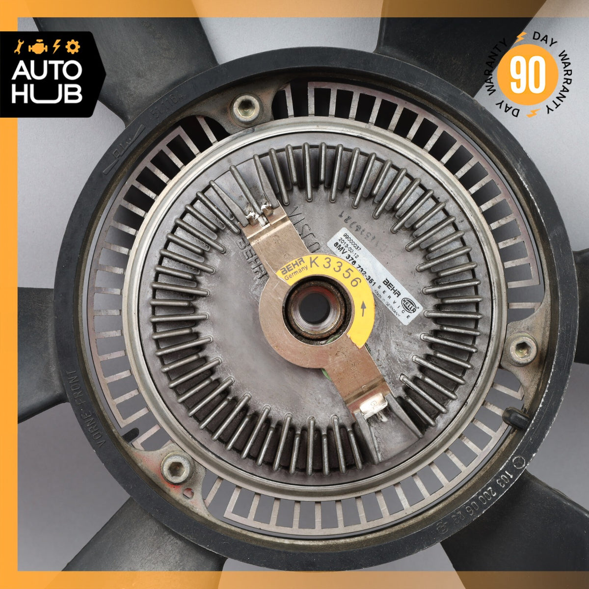 90-99 Mercedes R129 SL320 E320 S320 Radiator Cooling Fan w/Clutch 1032000623 OEM - photo 6