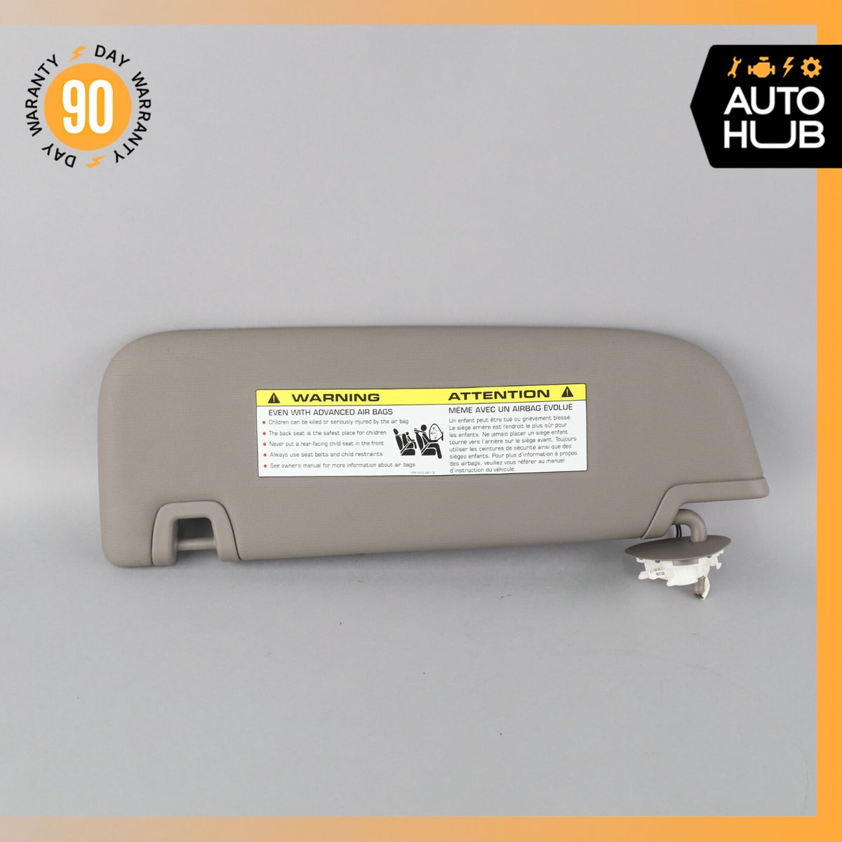 10-16 Porsche Panamera 970 Right Passenger Side Sun Visor Sunvisor OEM - photo 2