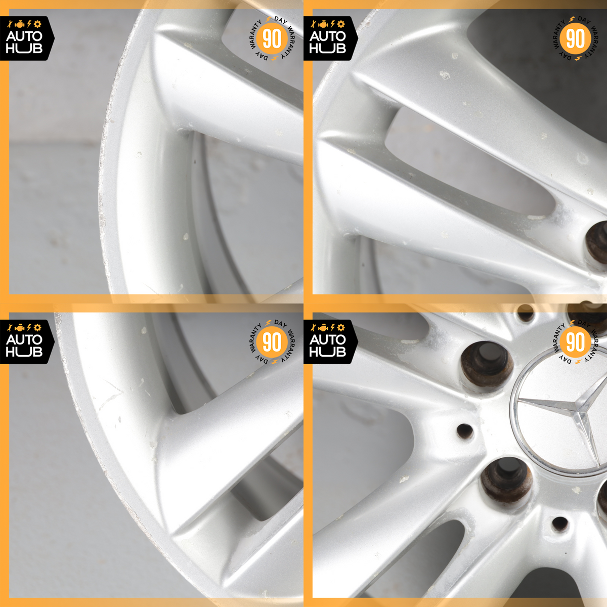 Mercedes W209 CLK350 SLK350 8.5 X 17 17" Rear Wheel Rim Silver 2094014302 OEM - photo 21