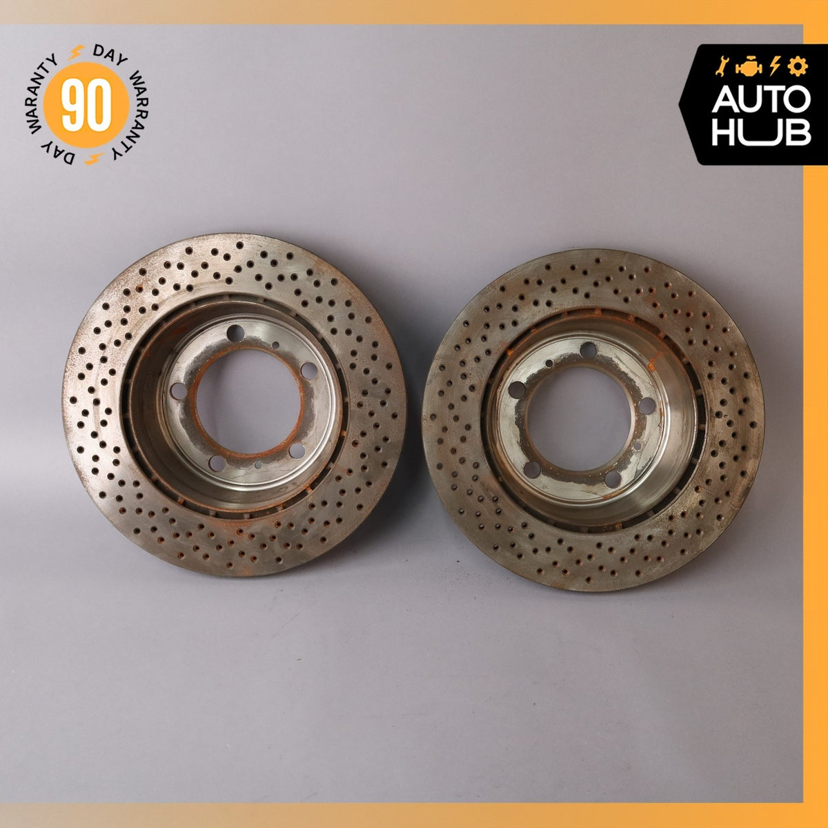 Porsche Boxster 987 Rear Left & Right Brake Rotors Disc Set Aftermarket - photo 12