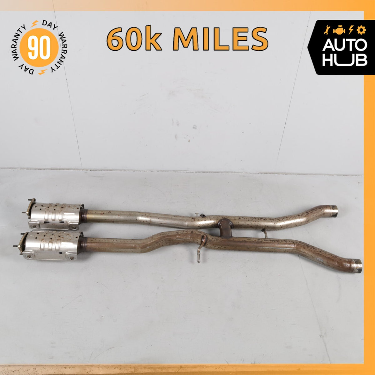 Bentley Continental GTC 6.0L Middle Exhaust Downpipe Left & Right Side OEM 60k - photo 1
