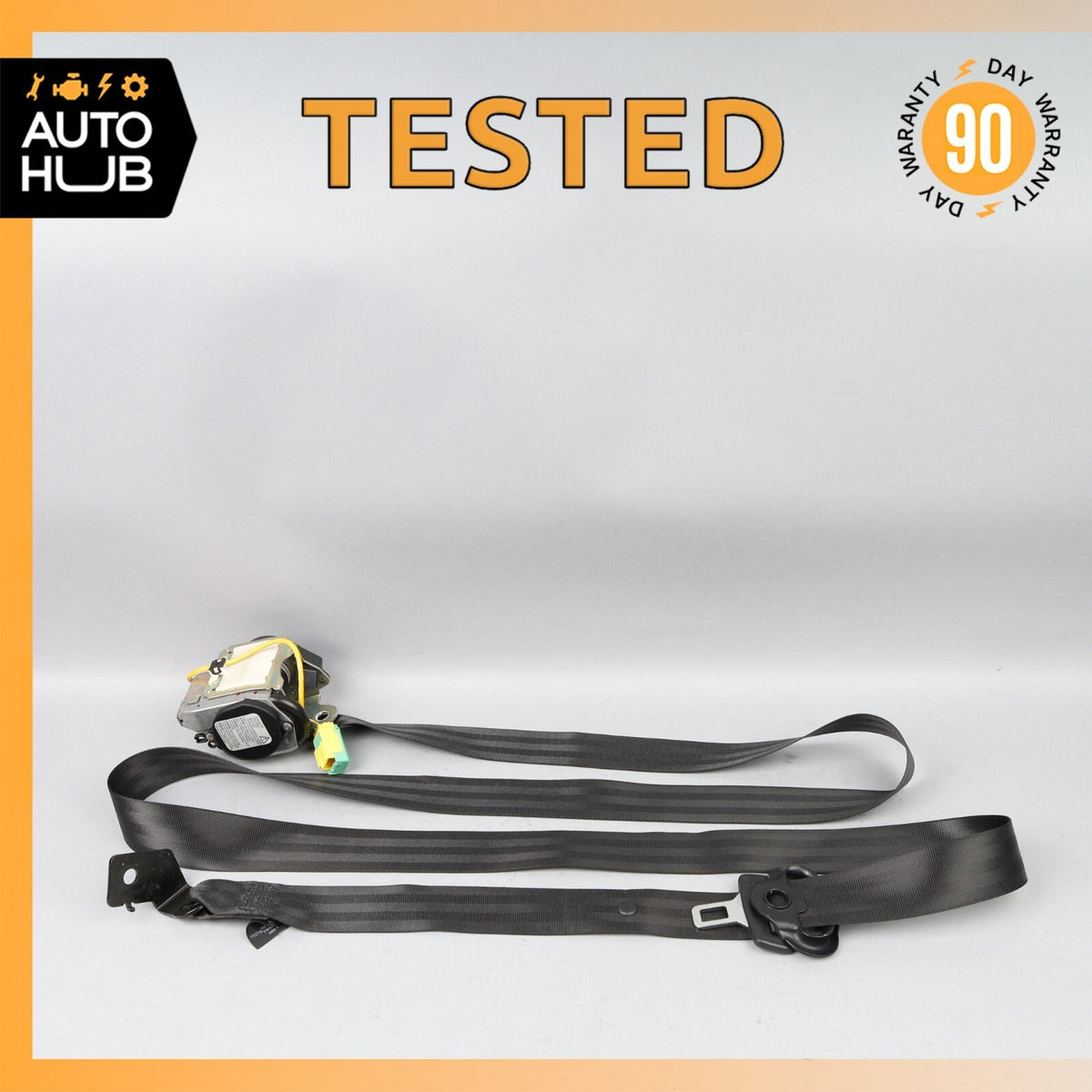 06-13 Bentley Continental Flying Spur Rear Right Side Seat Belt Black OEM - photo 1
