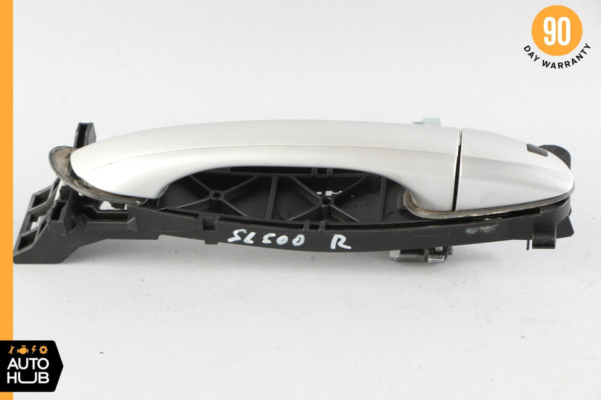 03-06 Mercedes R230 SL500 SL55 Front Right Side Exterior Door Handle Silver OEM - photo 4