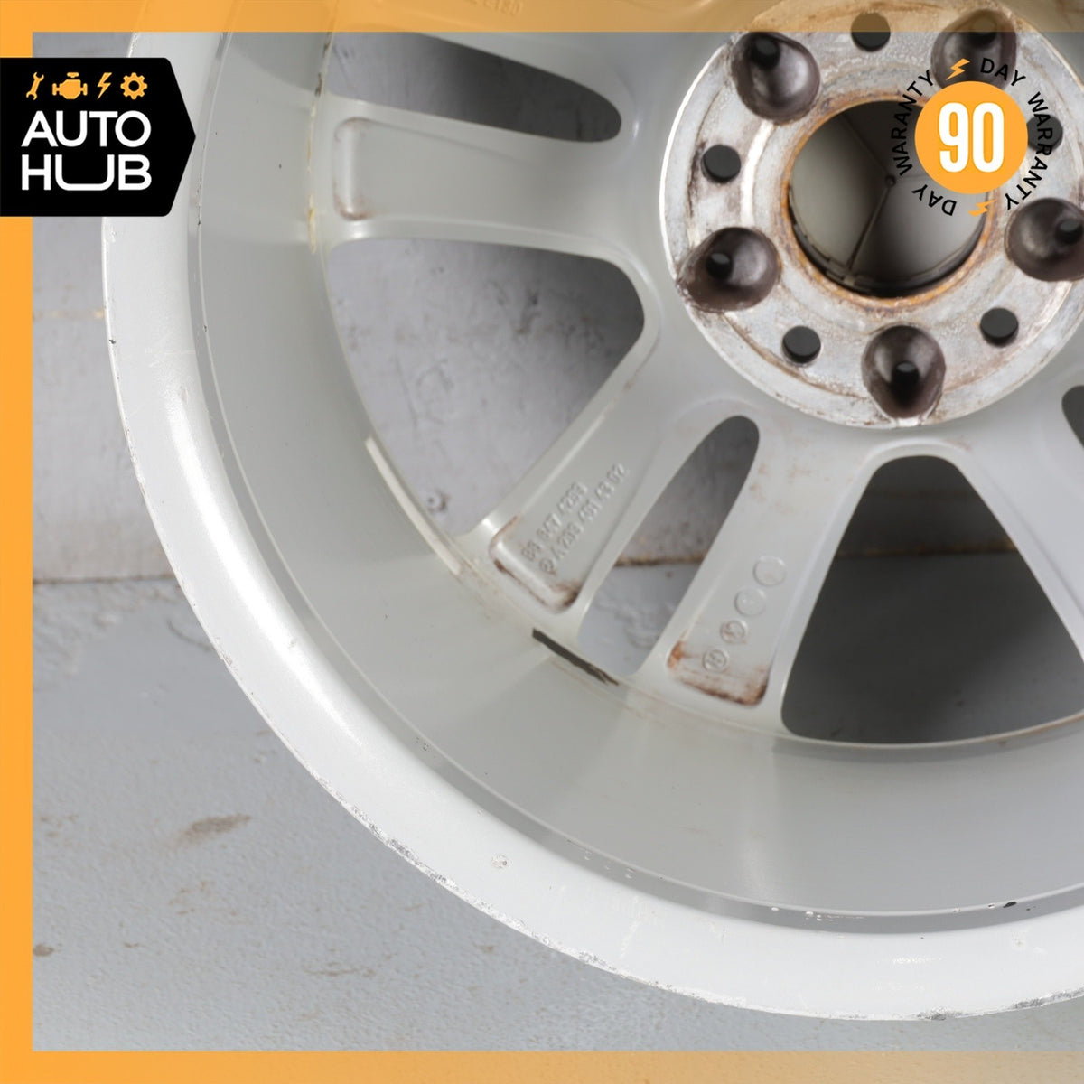 Mercedes W209 CLK350 SLK350 8.5 X 17 17" Rear Wheel Rim Silver 2094014302 OEM - photo 13