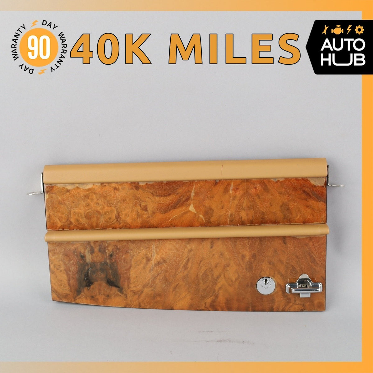 81-89 Rolls Royce Silver Spur Dashboard Dash Glove Box Cover Wood OEM 40k - photo 1