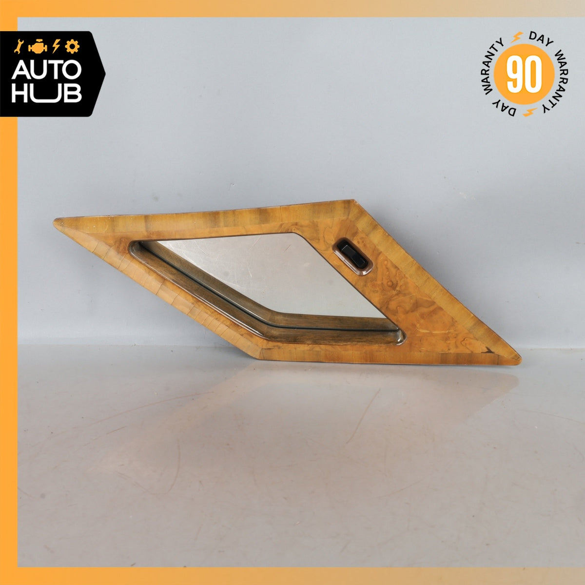 81-98 Bentley Brooklands Rear Right Quarter Vanity Glass Mirror Wood OEM - photo 1