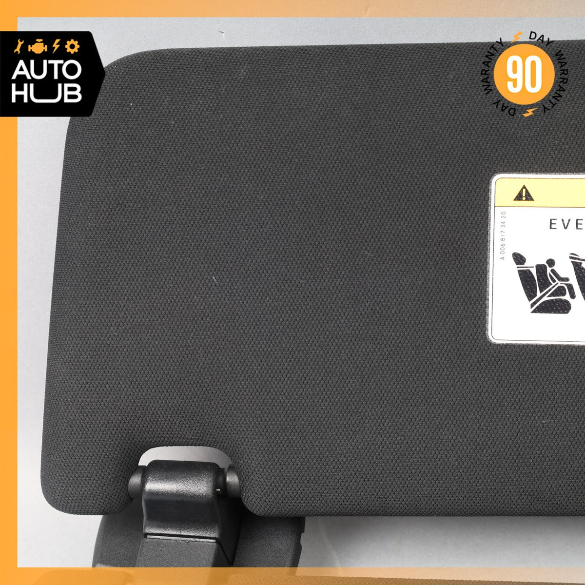 Mercedes W222 S550 S600 Right Side Sun Visor Shade Sunvisor Black OEM - photo 3