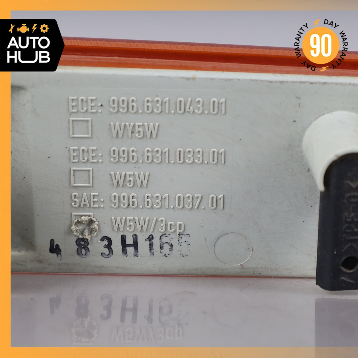 Porsche Boxster 986 Front Left Bumper Side Marker Light Lamp 99663103701 OEM - photo 9