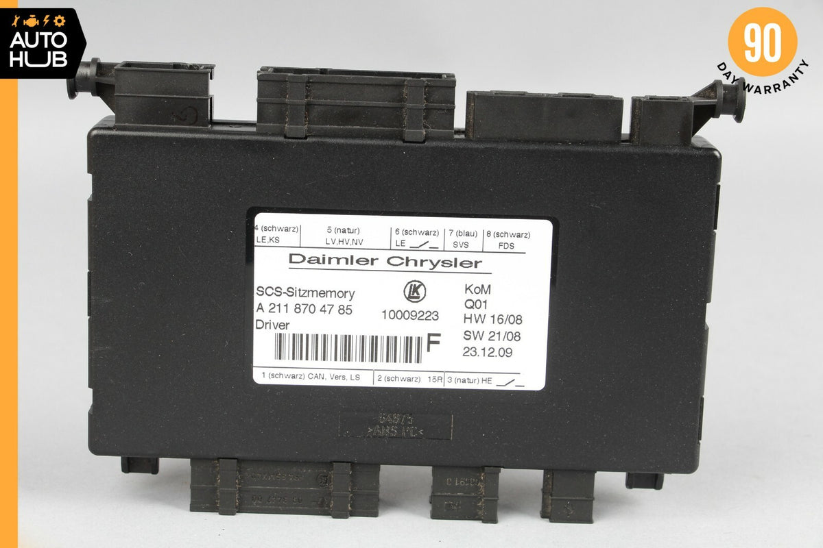 03-12 Mercedes X164 GL450 E320 Seat Control Module Front Left 2118704785 OEM - photo 5