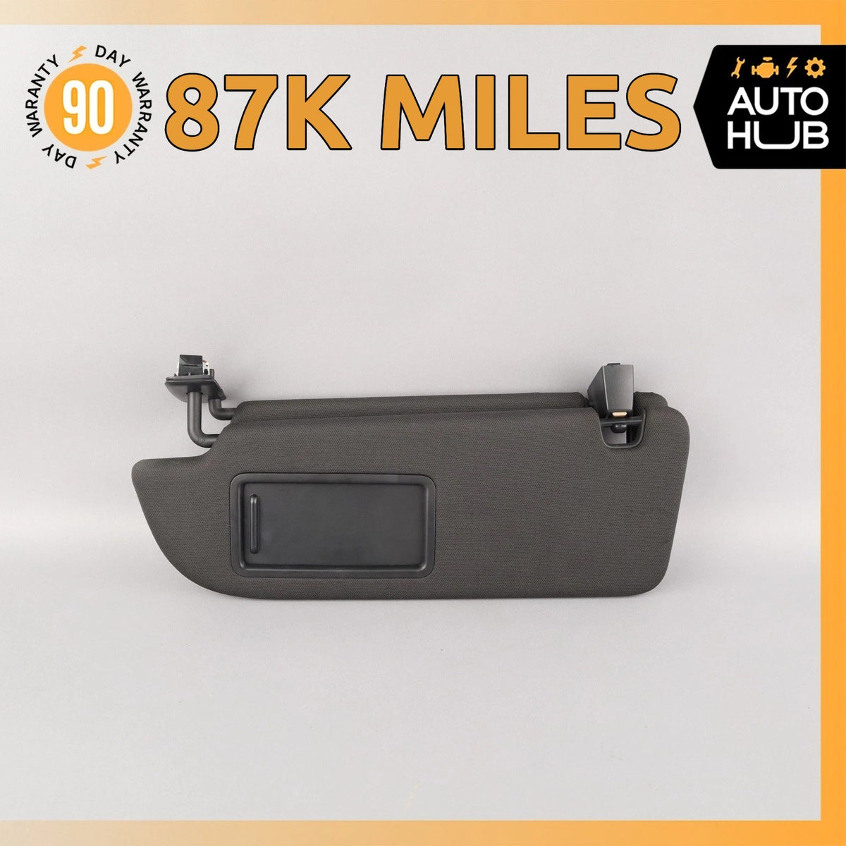 Audi 4M Q7 Left Driver Side Sunvisor Sun Visor Black OEM 87k - photo 1